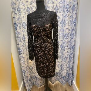 Sequin Hearts Knee length formal gown